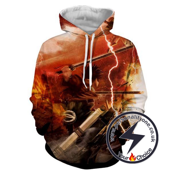 Attack On Titan - Eren Yeager 3D - Attack On Titan Hoodies